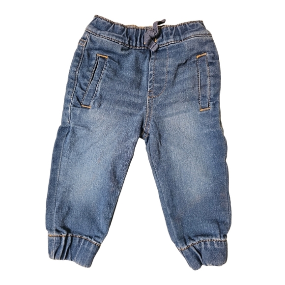 7 FOR ALL MANKIND Blue Baby Jeans. Functioning pockets 😂 12 months - Picture 3 of 5